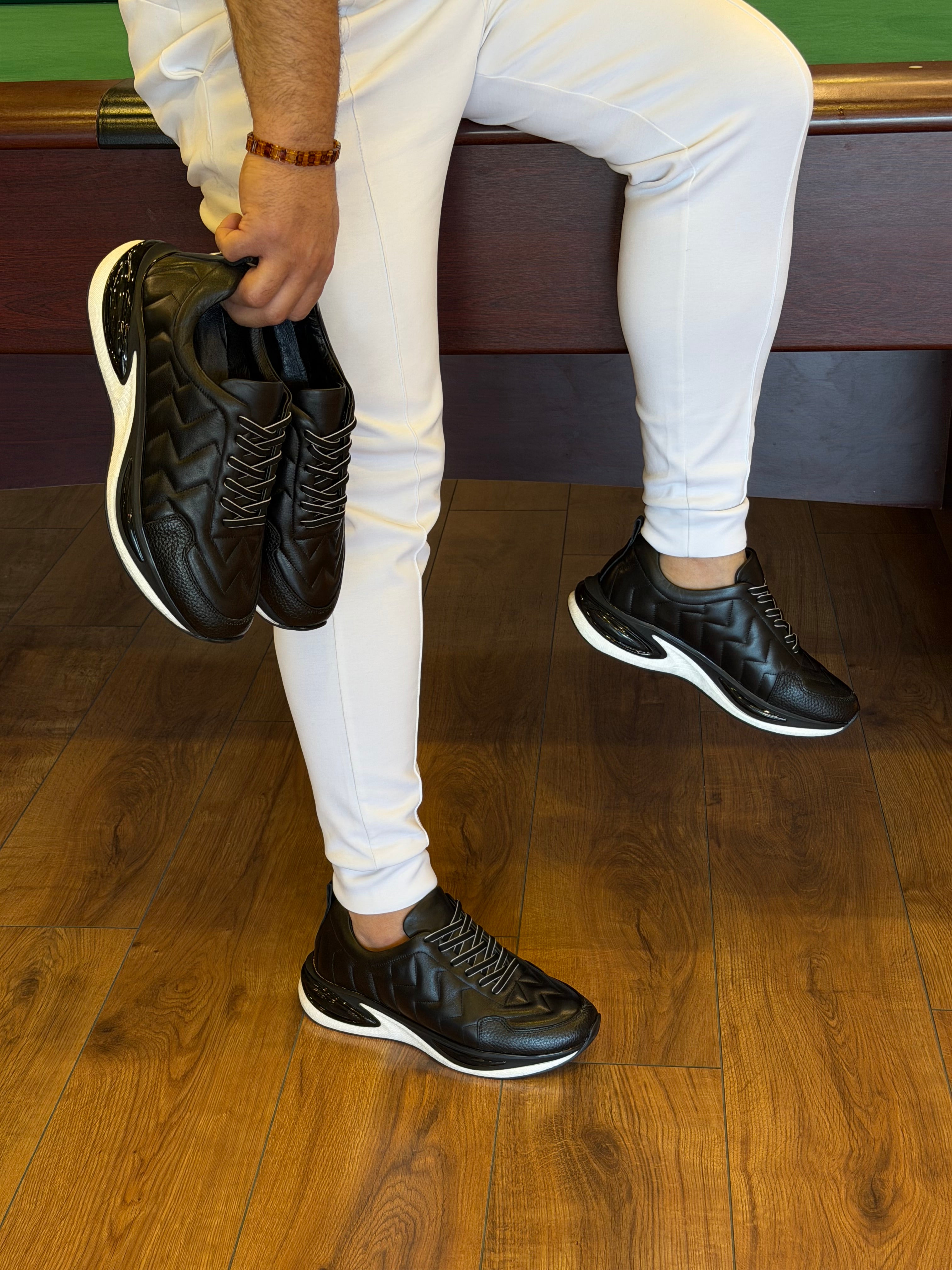 2018 Hakiki Deri Erkek Sneakers