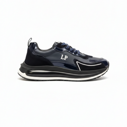 2037 Hakiki Deri Erkek Sneakers - Lacivert