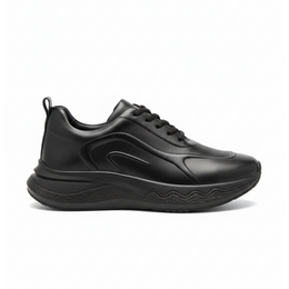 1013 Hakiki Deri Sneaker - Siyah