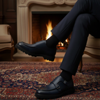 Tokalı Monk Hakiki Deri Klasik