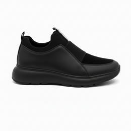 1106 Hakiki Deri Erkek Sneakers - Siyah