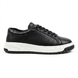 4253 Floter Hakiki Deri Erkek Casual - Siyah