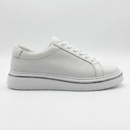 4253 Hakiki Deri Erkek Casual Eva - Beyaz