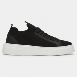 1111-1 TRİKO SNEAKERS - Siyah