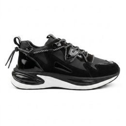 1095 Hakiki Deri Erkek Sneakers - Siyah