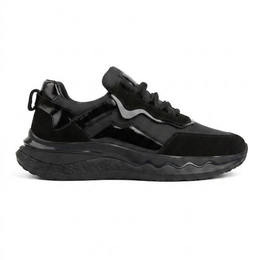 2029 Hakiki Deri Erkek Sneakers - Kömür