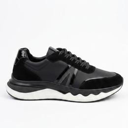 2031 Hakiki Deri Sneaker - Siyah