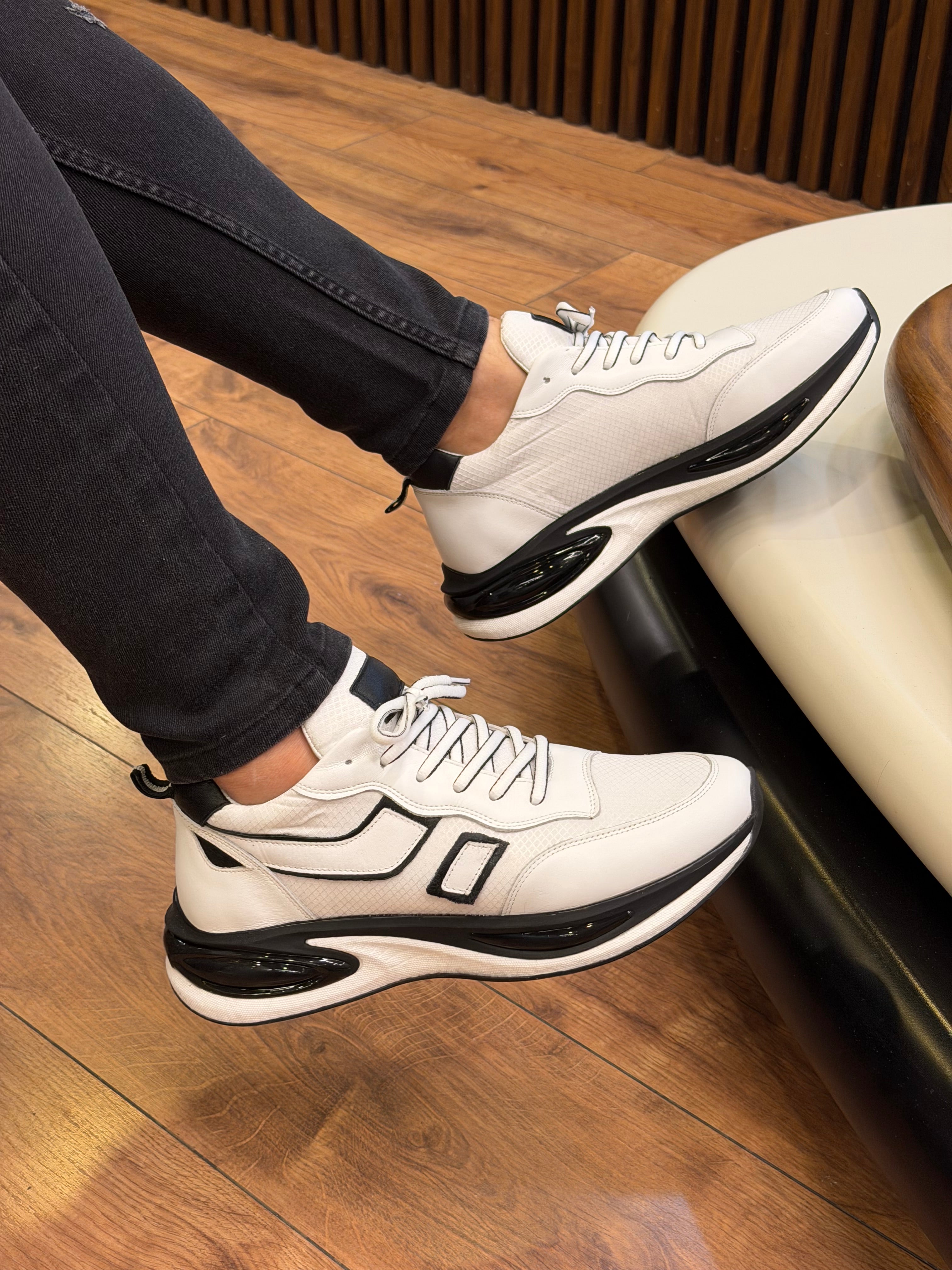 1091 Hakiki Deri-Paraşüt Erkek Sneakers
