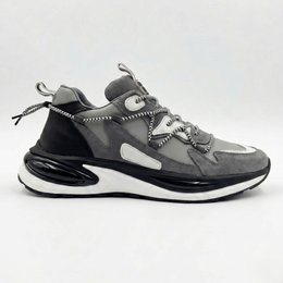 1095 Hakiki Deri Erkek Sneakers - Füme