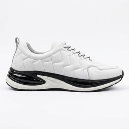 2018 Hakiki Deri Erkek Sneakers - Beyaz