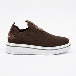 1111 TRİKO SNEAKERS - Kahverengi
