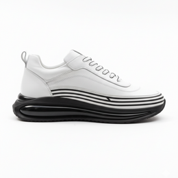 1088 Hakiki Deri Erkek Sneakers - Beyaz