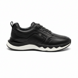2025 Hakiki Deri Sneakers - Siyah